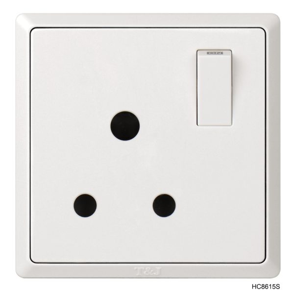 15A Single Socket - White in Colour