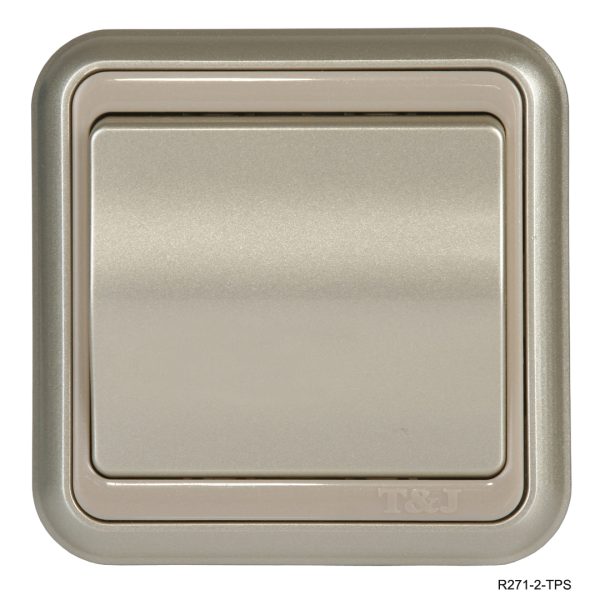 1Gang 2 Way Switch - Gold  In Colour