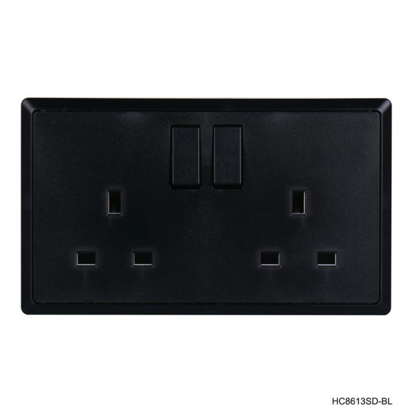 13A 2Gang Switched Socket