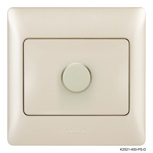 Dimmer Switch 1Gang 1way - Champagne in Colour