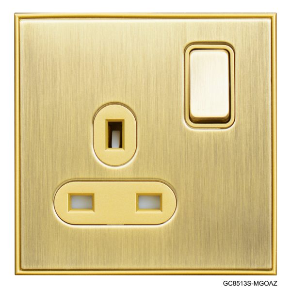 Normal Single Socket - Matt Brass In Colour