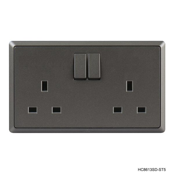 Normal Twin Socket -Champagne Grye In Colour
