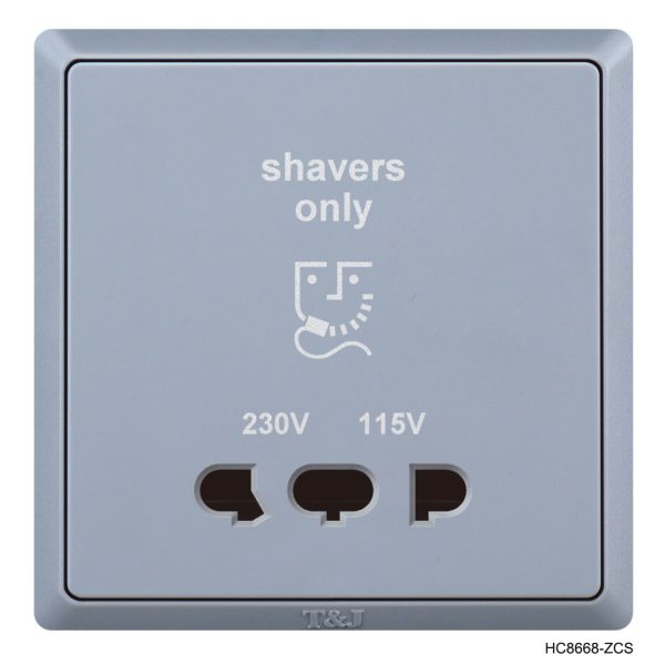 Shaver Socket- Grey In Colour