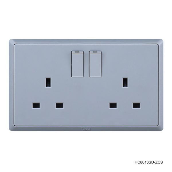 13A 2Gang Switched Socket